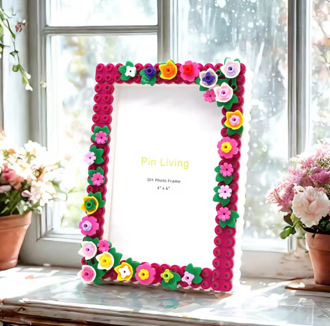 Floral Brick Frame